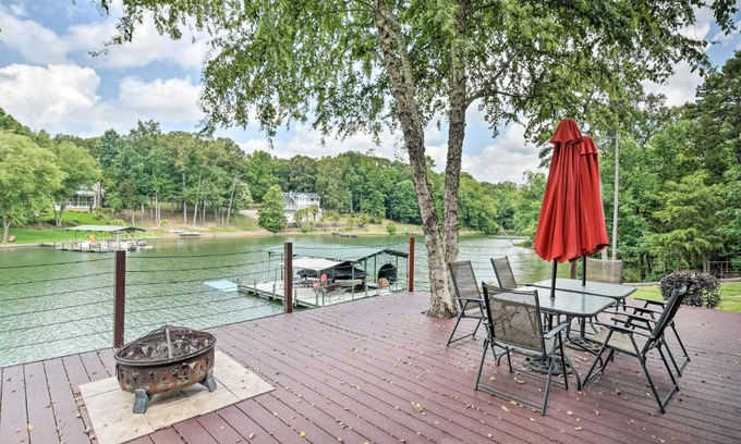 Lake Secession House | Waterfront Getaway with Fire Pit and Game Room!