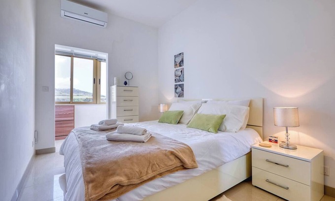 Marsalforn Apartment | Waterfront Gozo Stay Overlooking Marsalforn Bay