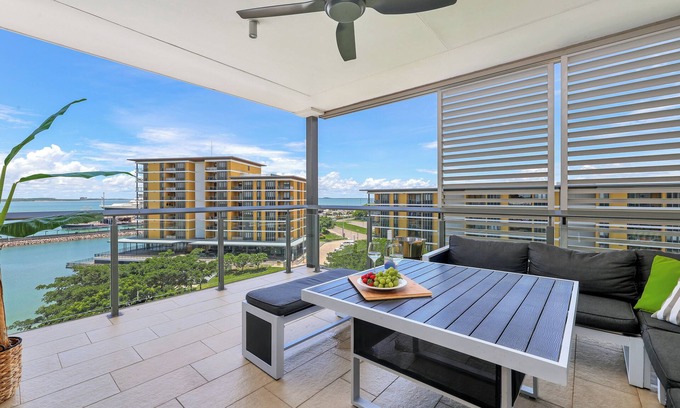 Warf Precinct Apartment | Waterfront Haven: Stylish 2 Bedroom Top Floor Apt