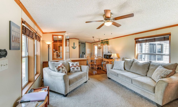 Gladwin House | Waterfront Home w/Boat Slips in Northern Michigan