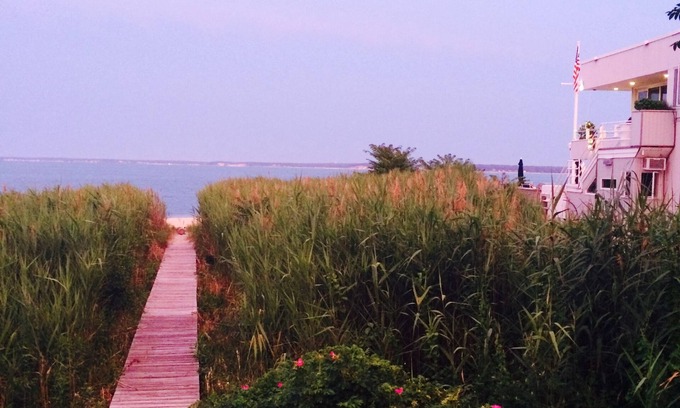 Jamesport House | Waterfront home with private beach on Peconic Bay