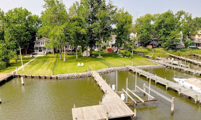 Oyster Harbor House | Waterfront Home with Private Dock, Community Beach