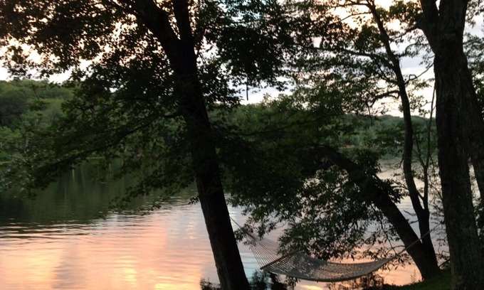 Bethlehem Village Cottage | Waterfront modern summer oasis under 2 hours from NYC! Swim from our dock!