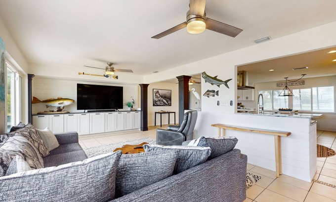 Port Charlotte House | Waterfront Paradise: Heated Saltwater Pool, Private Dock, Snowbird-Friendly