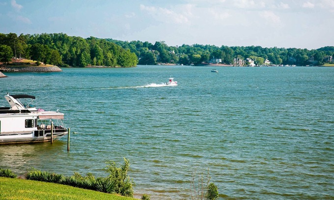 Steele Creek Cabin | Waterview Two Bedroom Cabin #26 at Long Cove Resort by RedAwning