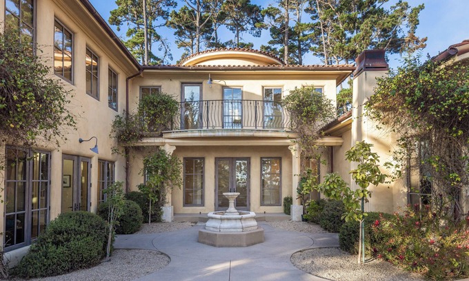 Pebble Beach House | Wave House, New, Mediterranean 5-bedroom, 5 bath stunning home by the Lodge