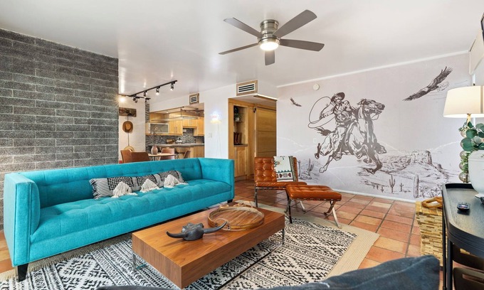 Entertainment District House | Welcome to your Charming Cowboy themed 2-bedroom townhome in Scottsdale, Arizona