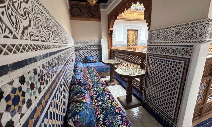 Talaa Bed & Breakfast | Welcoming to room in Riad bed & breakfast with AC in charming Fez authentic