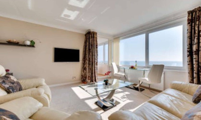 Seafront Apartment | With spectacular sea views the flat is literally across the road from the Beach.