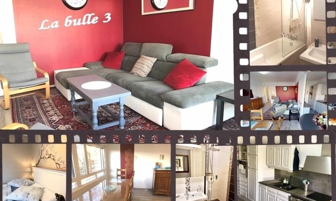 Saint-Remi Apartment | wonderful bright & comfortable flat. 4ch/2sdb-9pers + free parking 900m cathedral