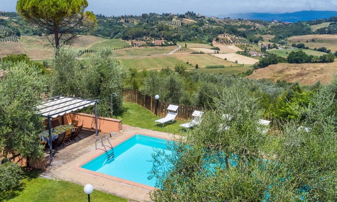 San Miniato Villa | Wonderful private villa for 8 guests with WIFI, private pool, A/C, TV and terrace