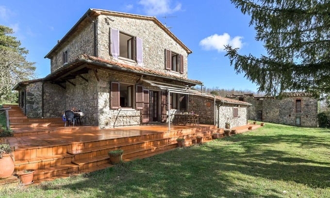 Montieri House | Wonderful private villa for 8 people with WIFI, TV, patio and pets allowed