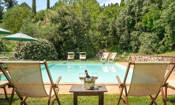 Villabuona Villa | Wonderful private villa with A/C, WIFI, private pool, TV, terrace and panoramic view, close to L.