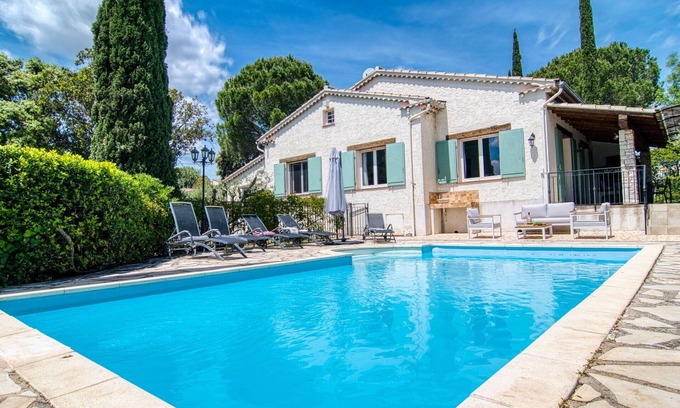 Carces House | Wonderful private villa for 6 people with private pool, WIFI, TV, terrace and panoramic view