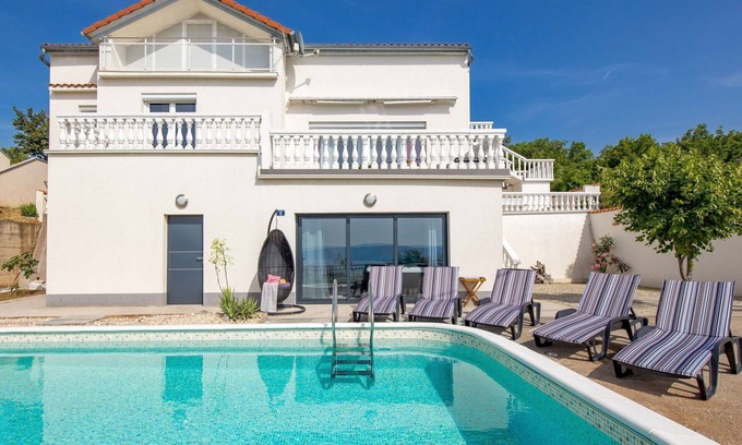 Senj House | Wonderful private villa with hot tub, WIFI, private pool, A/C, TV, terrace and pets allowed