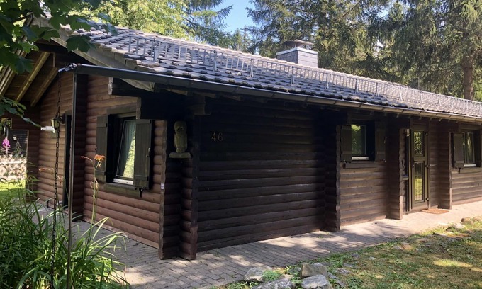 Clausthal-Zellerfeld House | Wooden bungalow with oven, in Oberharz near a lake