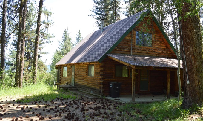 McCall Cabin | Woodland cabin with screened porch & meadow views - near town, with internet