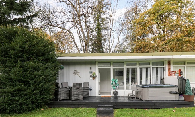 New Quay Cabin | WOODLAND FOREST, family friendly, with hot tub in New Quay