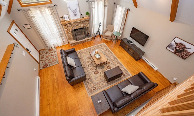 Sky Valley House | Woodsy Escape w/Porch, Games & Fireplace