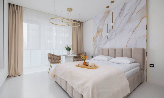 Katowice Apartment | Zabrska 15 Katowice | Modern Studio for 2 Persons | Parking & Balcony | Business