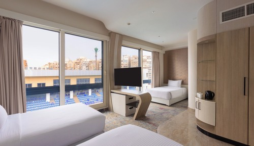 Premium Room, 3 Twin Beds, Pool View