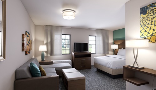 Studio Suite, 1 King Bed, Roll-in Shower, Kitchen (Mobility, Roll-In Shower)