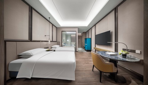 Standard Room, 2 Twin Beds, Bathtub, City View