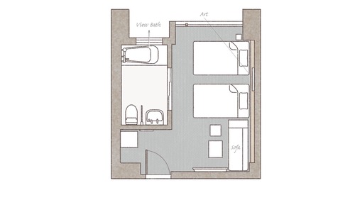 Senior Room, 2 Bedrooms, Accessible, Non Smoking