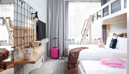 Family Room, 1 Queen Bed with Sofa bed, View
