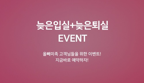 Room (Late check-in + late check-out specia)