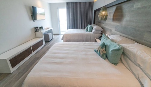 Superior Double Room, 2 Double Beds, Partial Sea View