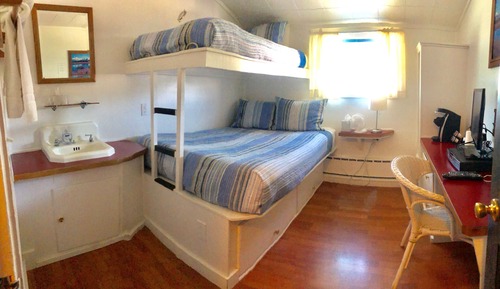 European Style Rm # 5 (Shared Bath) (1 double bed with twin bunk above, upstairs)