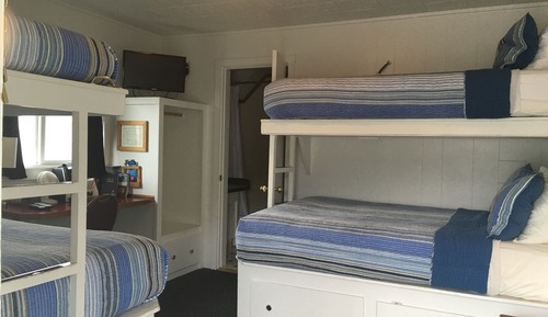 Standard Room #12 (2 Double Beds with Twin Bunk above each) downstairs