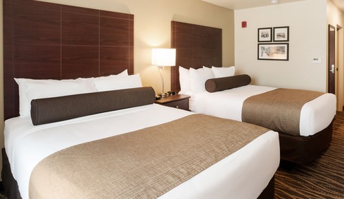 Room 2 Queen Beds, Accessible Roll In Shower, Non Smoking