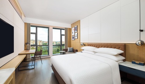 Comfort Suite, 1 King Bed, Garden View