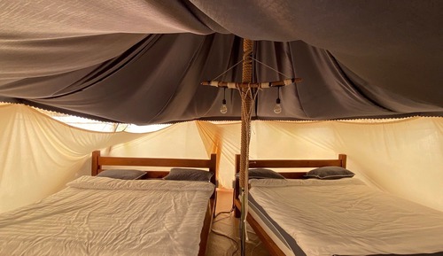 Family Tent, Multiple Beds, Private Bathroom, Valley View