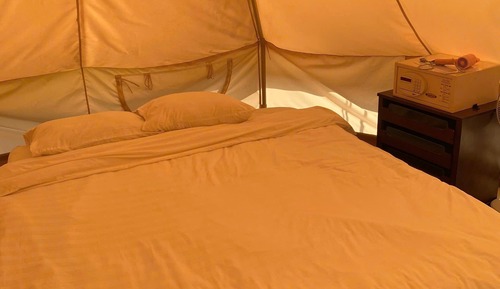 Classic Tent, 1 King Bed, Private Bathroom, Valley View