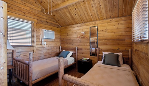 Basic Cabin, Multiple Beds, Shared Bathhouse, Mountain View