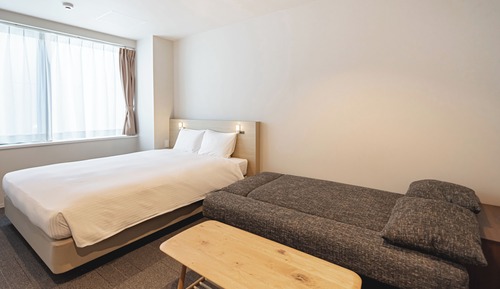 Private Room for 1-3 with Private Shower room, Non Smoking (Queen Bed + Sofa Bed)