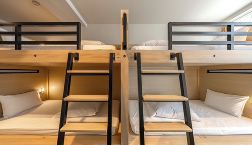 Private Room for 4 with Private Shower room, Non Smoking (2 Bunk Beds)