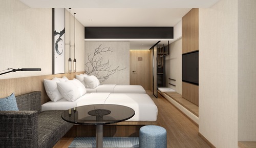 Executive Room, 2 Twin Beds, City View