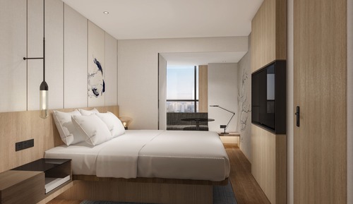 Standard Room, 1 King Bed, Smoking, City View