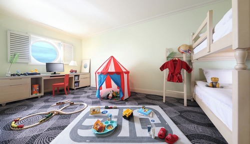 Kids Suite, Double+Single+Bunk Bed, Ocean View