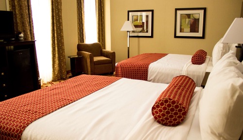 Standard Room, 2 Queen Beds, Non Smoking, Refrigerator & Microwave