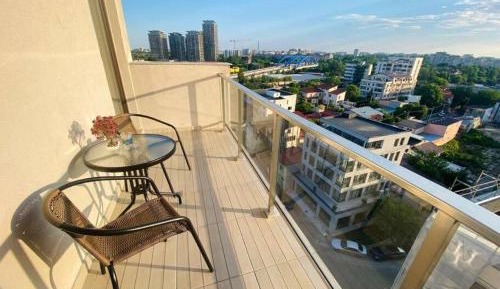 Deluxe One-Bedroom Apartment with City View