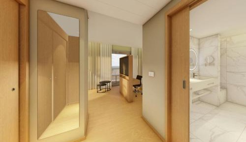 Junior Queen Suite with Two Queen Beds and Balcony - Mountain View