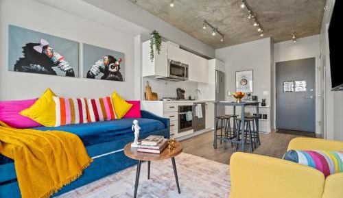 Deluxe One-Bedroom Apartment with City View