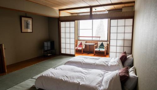 Japanese-Style Twin Room with Private Bathroom