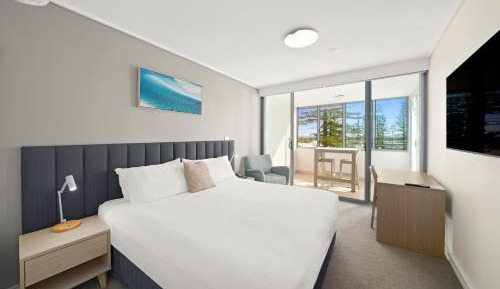 Ocean view hotel room