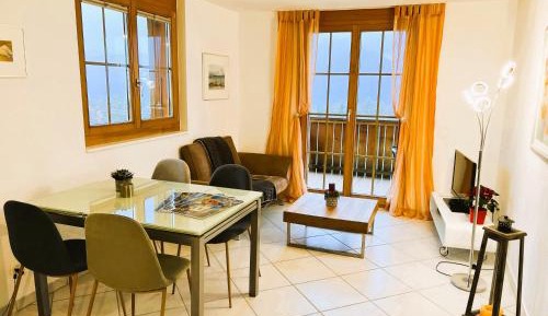 One-Bedroom Apartment with Balcony and Mountain View  